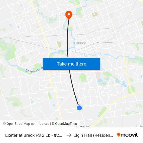 Exeter at Breck FS 2 Eb - #2820 to Elgin Hall (Residence) map