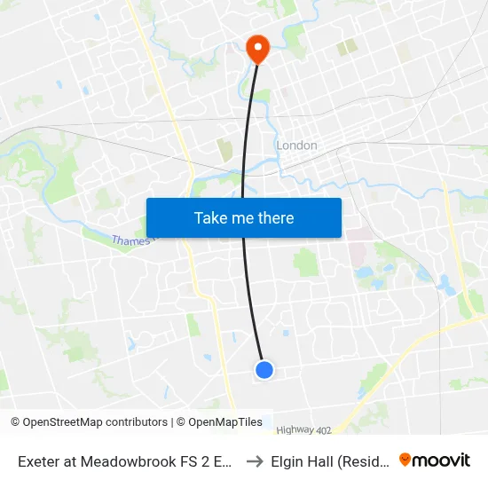 Exeter at Meadowbrook FS 2 Eb - #2826 to Elgin Hall (Residence) map