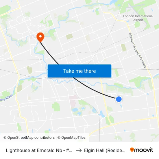 Lighthouse at Emerald Nb - #2476 to Elgin Hall (Residence) map