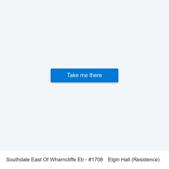 Southdale East Of Wharncliffe Eb - #1708 to Elgin Hall (Residence) map