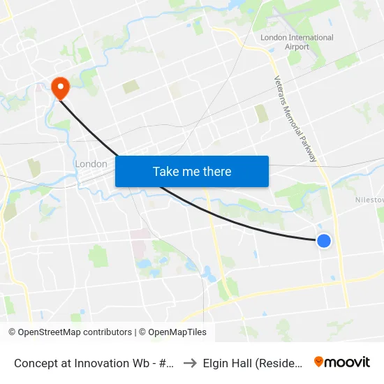 Concept at Innovation Wb - #2952 to Elgin Hall (Residence) map