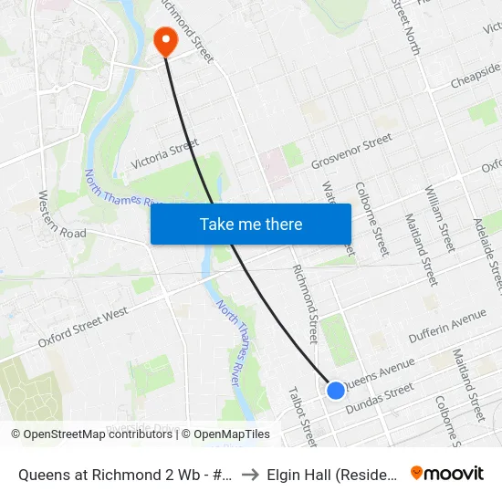 Queens at Richmond 2 Wb - #2971 to Elgin Hall (Residence) map