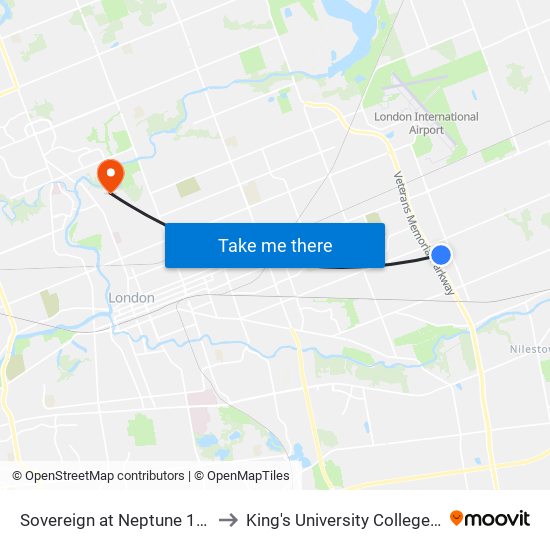 Sovereign at Neptune 1 Sb - #1718 to King's University College at Western map