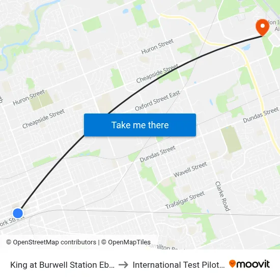 King at Burwell Station Eb - #2977 to International Test Pilot School map