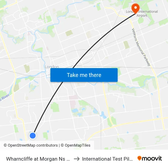 Wharncliffe at Morgan Ns Sb - #2961 to International Test Pilot School map