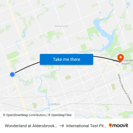 Wonderland at Aldersbrook Nb - #2980 to International Test Pilot School map