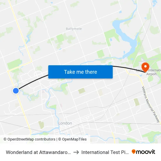 Wonderland at Attawandaron Nb - #2982 to International Test Pilot School map