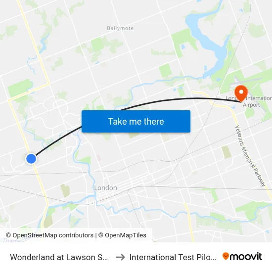 Wonderland at Lawson Sb - #2986 to International Test Pilot School map