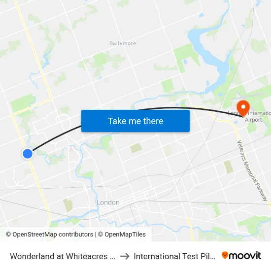 Wonderland at Whiteacres Nb - #2989 to International Test Pilot School map
