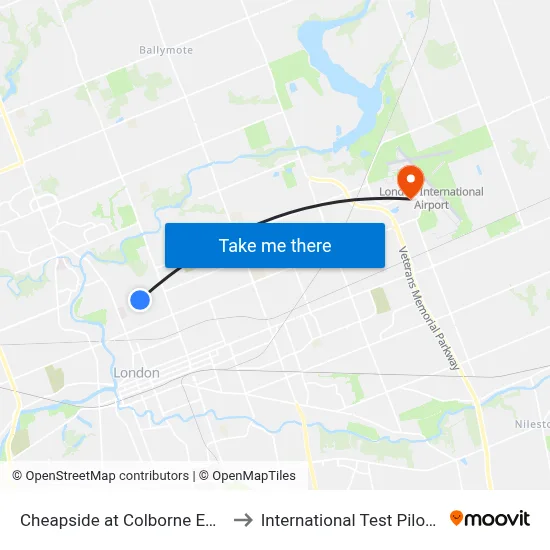 Cheapside at Colborne Eb - #2795 to International Test Pilot School map