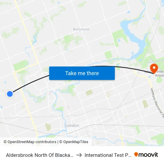 Aldersbrook North Of Blackacres Nb - #120 to International Test Pilot School map