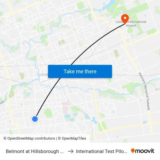Belmont at Hillsborough Eb - #234 to International Test Pilot School map