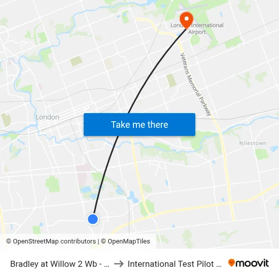 Bradley at Willow 2 Wb - #2205 to International Test Pilot School map