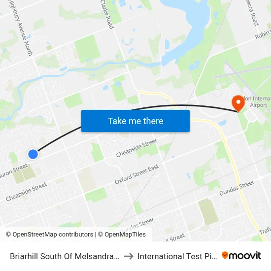 Briarhill South Of Melsandra 2 Sb - #2601 to International Test Pilot School map
