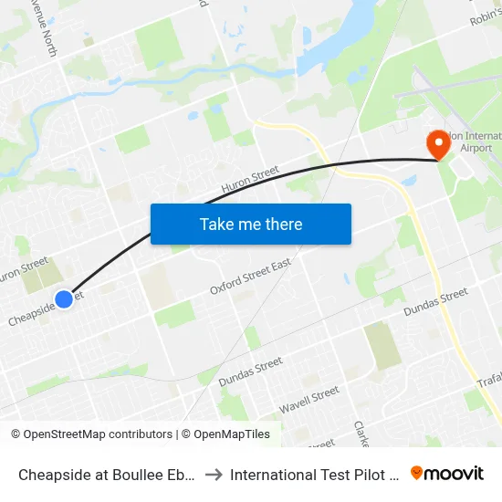 Cheapside at Boullee Eb - #349 to International Test Pilot School map