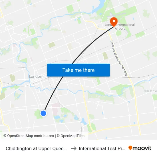 Chiddington at Upper Queens Wb - #389 to International Test Pilot School map