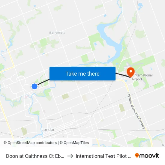 Doon at Caithness Ct Eb - #520 to International Test Pilot School map
