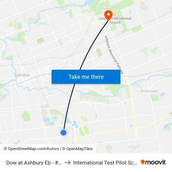 Dow at Ashbury Eb - #528 to International Test Pilot School map
