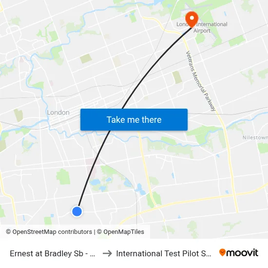 Ernest at Bradley Sb - #655 to International Test Pilot School map