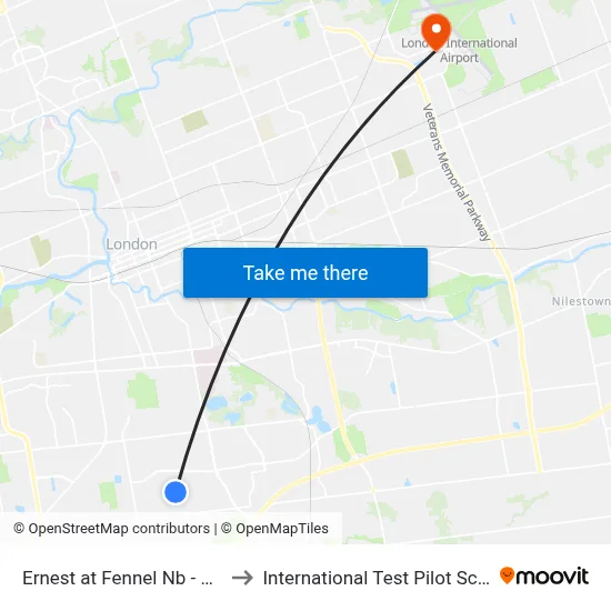 Ernest at Fennel Nb - #659 to International Test Pilot School map