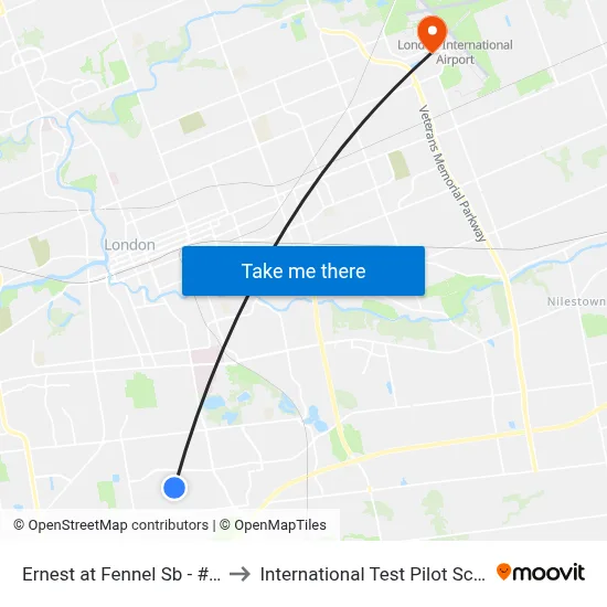 Ernest at Fennel Sb - #660 to International Test Pilot School map