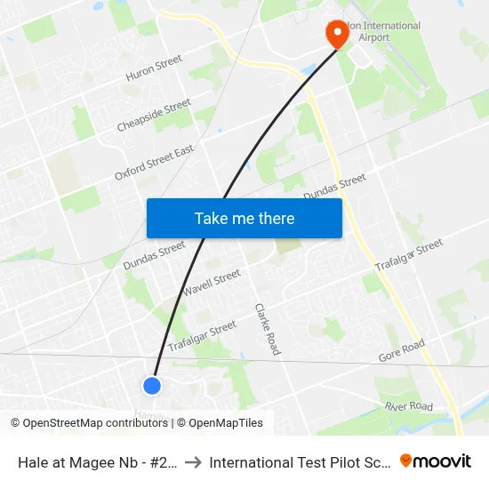 Hale at Magee Nb - #2651 to International Test Pilot School map