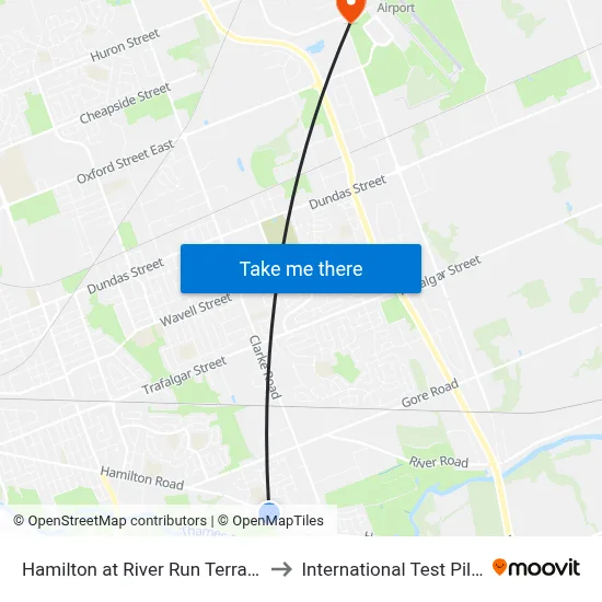 Hamilton at River Run Terrace Eb - #878 to International Test Pilot School map