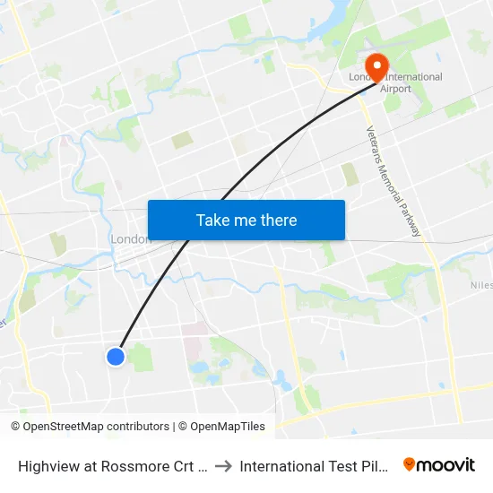Highview at Rossmore Crt Nb - #945 to International Test Pilot School map
