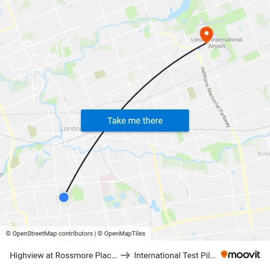 Highview at Rossmore Place Sb - #948 to International Test Pilot School map