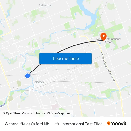 Wharncliffe at Oxford Nb - #2046 to International Test Pilot School map