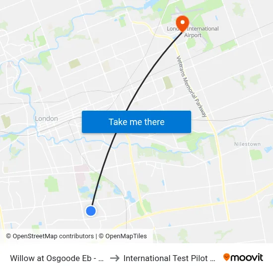 Willow at Osgoode  Eb - #2069 to International Test Pilot School map