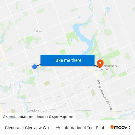 Glenora at Glenview Wb - #2473 to International Test Pilot School map