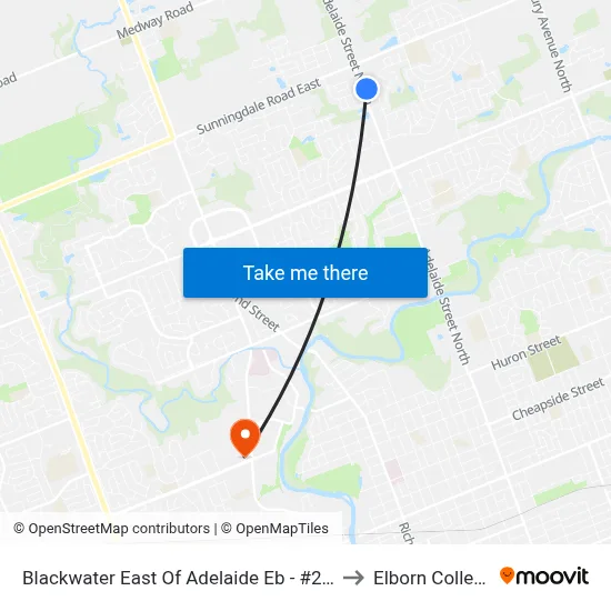 Blackwater East Of Adelaide Eb - #255 to Elborn College map