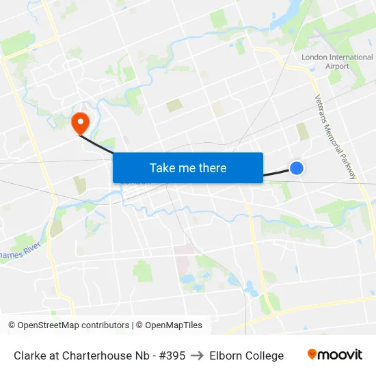 Clarke at Charterhouse Nb - #395 to Elborn College map