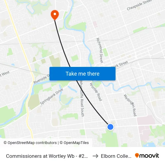 Commissioners at Wortley Wb - #2815 to Elborn College map