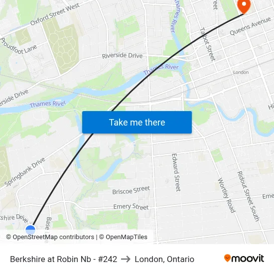 Berkshire at Robin Nb - #242 to London, Ontario map