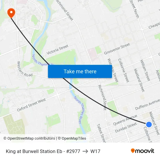 King at Burwell Station Eb - #2977 to W17 map