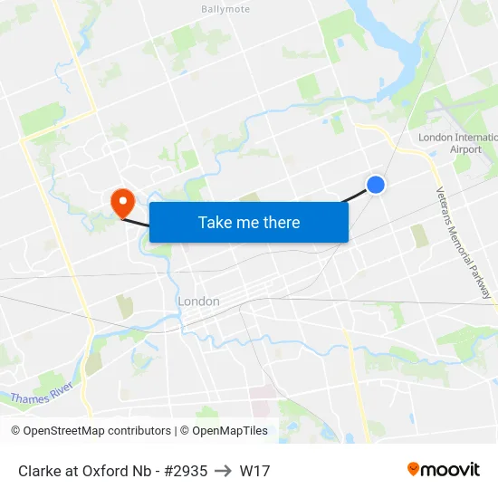 Clarke at Oxford Nb - #2935 to W17 map