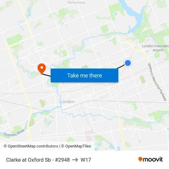 Clarke at Oxford Sb - #2948 to W17 map