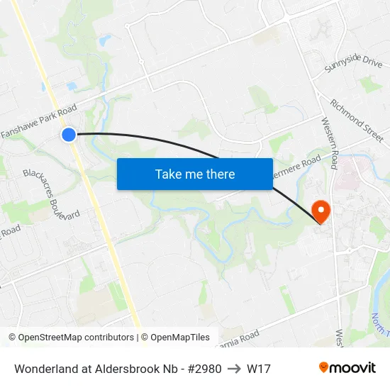 Wonderland at Aldersbrook Nb - #2980 to W17 map