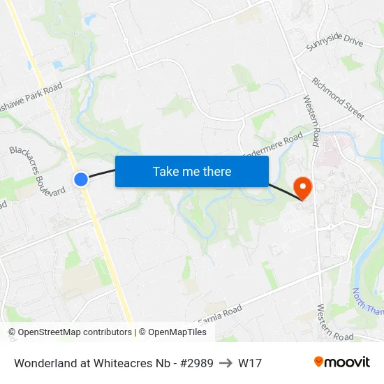 Wonderland at Whiteacres Nb - #2989 to W17 map
