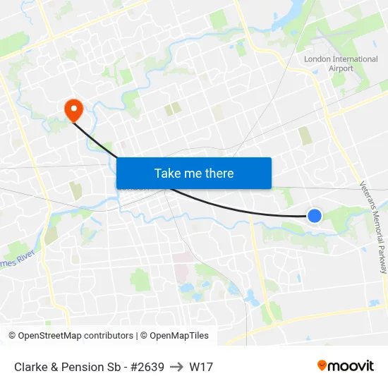 Clarke & Pension Sb - #2639 to W17 map