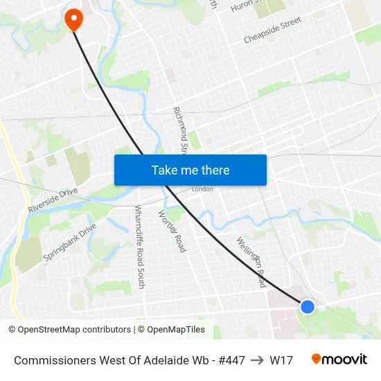 Commissioners West Of Adelaide Wb - #447 to W17 map