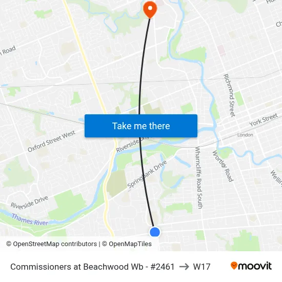 Commissioners at Beachwood Wb - #2461 to W17 map