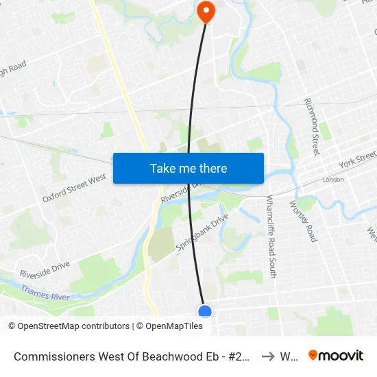 Commissioners West Of Beachwood Eb - #2462 to W17 map