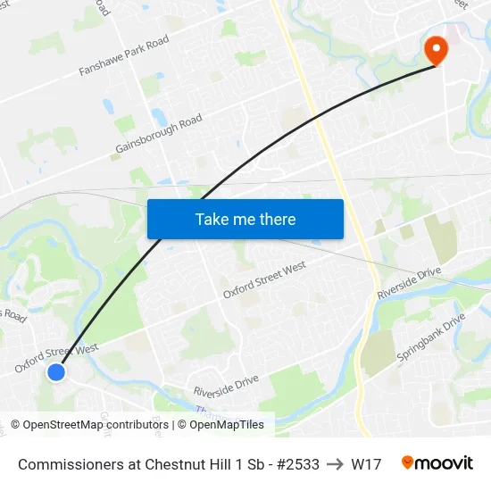 Commissioners at Chestnut Hill 1 Sb - #2533 to W17 map