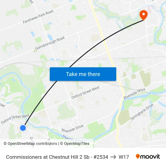 Commissioners at Chestnut Hill 2 Sb - #2534 to W17 map