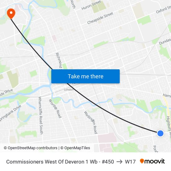 Commissioners West Of Deveron 1 Wb - #450 to W17 map