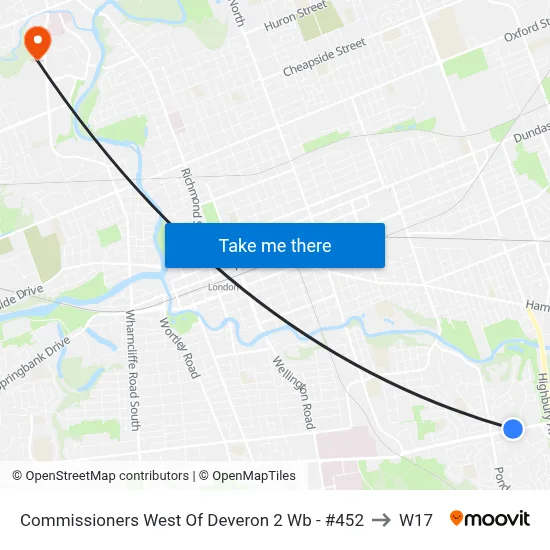 Commissioners West Of Deveron 2 Wb - #452 to W17 map