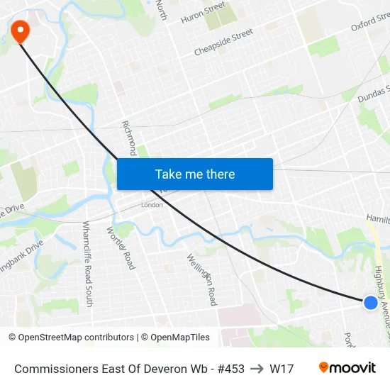 Commissioners East Of Deveron Wb - #453 to W17 map